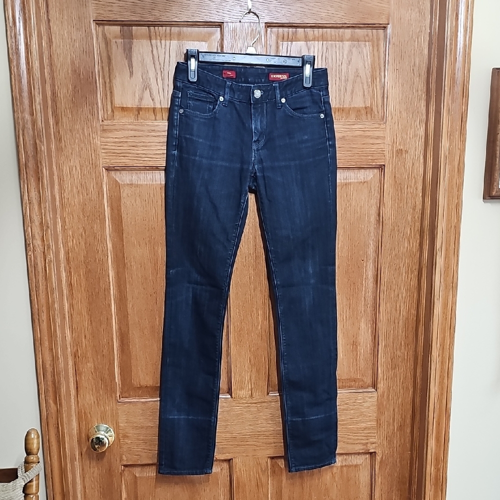 Express Blue Skinny Jeans Classic Fit